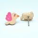 Handmade Pine Wood Bird Knob for Kids Furniture